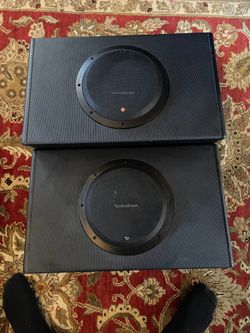 2 Rockford Fosgate Pre-amped Subwoofers