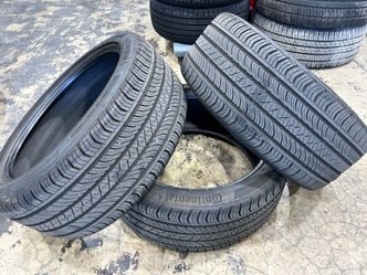 (3) THREE TIRES - CONTINENTAL ALL SEASON TIRES 245/40/19 85% TREAD