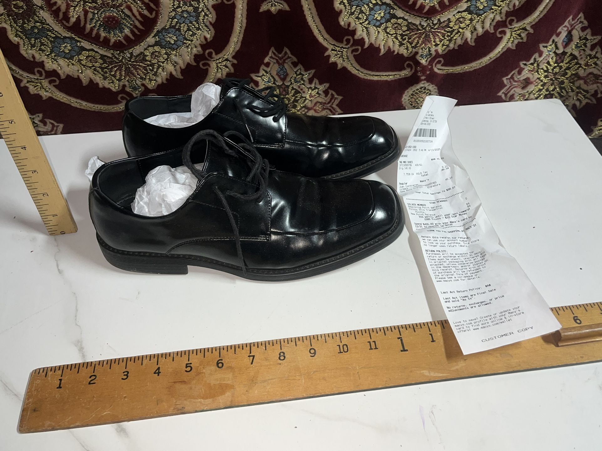 Boys Black Dress Shoes