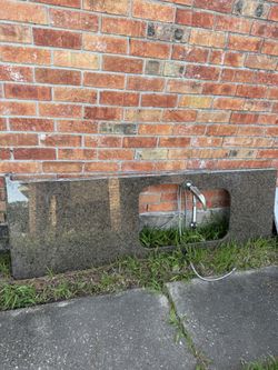 Granite Countertop Dark granite, top and faucet And Sink