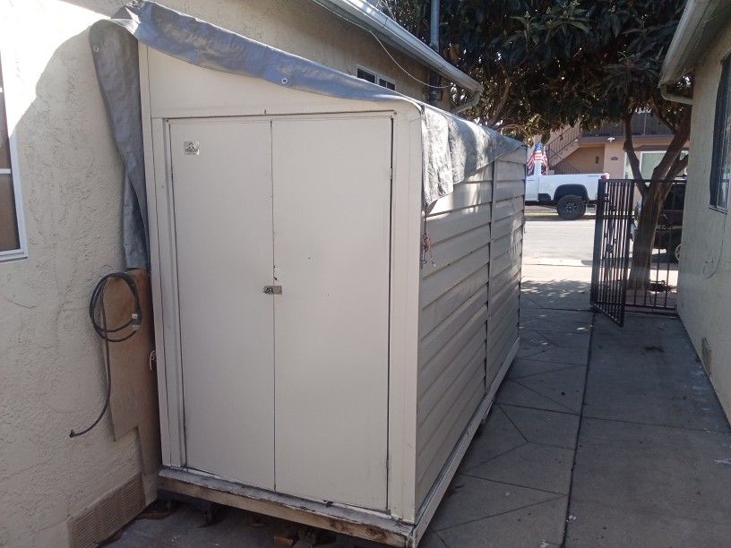 4x10 Arrow Metal Shed With Platform On Wheels