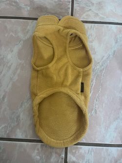 Gooby Fleece Dog Jacket Yellow