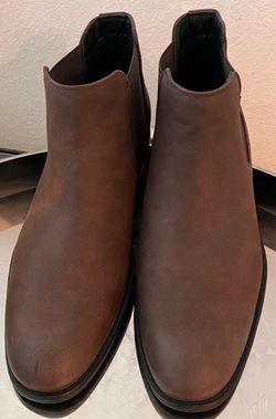 Brown Leather Chelsea Boots