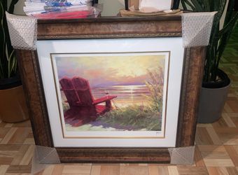 Gorgeous & Huge Framed & Signed Seriolithograph Art Piece - Brand New is