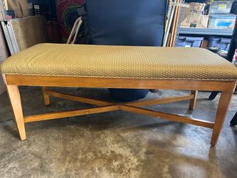 Upholstered Bench with Wood Frame
