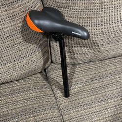 NEW .ADDMOTOR Bicycle Seat With Seat Post.