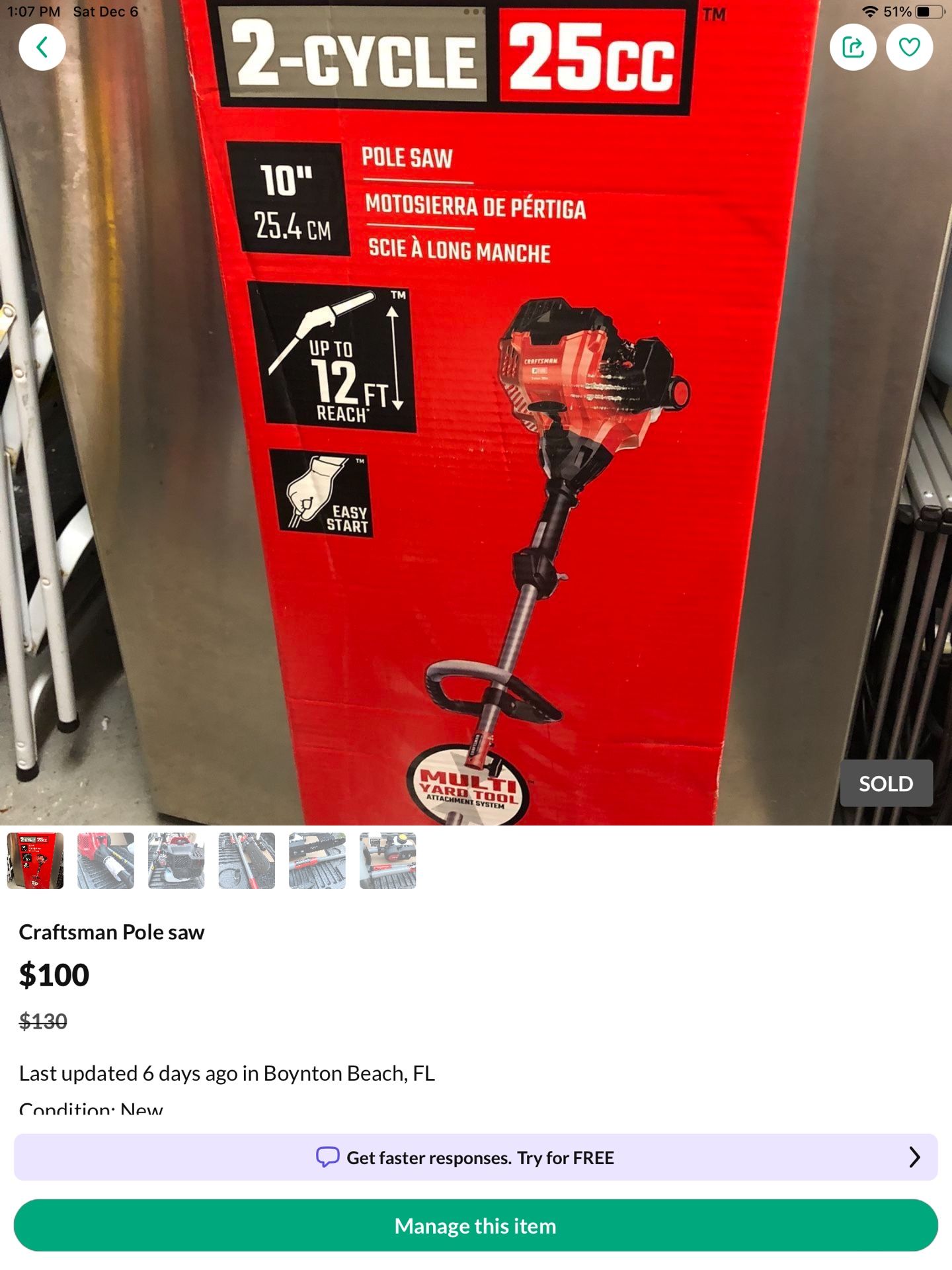 Craftsman Pole saw