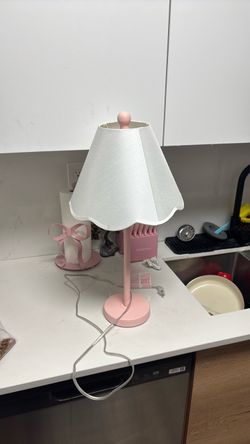 Small pink lamp