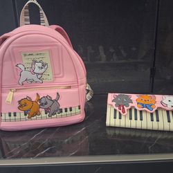 Loungefly Aristacats Backpack x Wallet