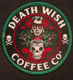 Death Wish Coffee Co. Officially released embroidered patches