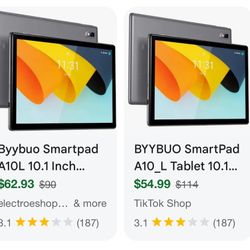 BYYBUO Tablet 10.1 inch Android 14 Tablets