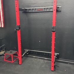 Folding Wall Squat Rack