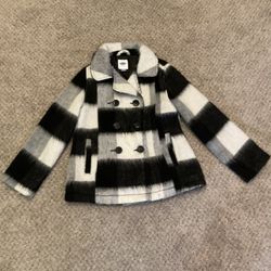 Black and White Child’s Pea Coat
