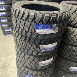 LT 33x12.50×22 Atlander Mud Terrain Tires (4) New 12 Ply Load F Installed-We Finance
