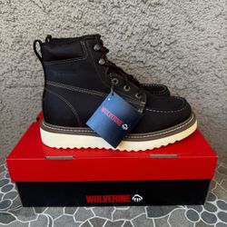 WORK WORK BOOTS WOLVERINE SOFT TOE SIZE 9 MENS 