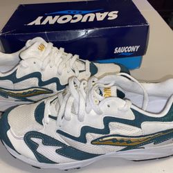 Saucony Grid Azura Vintage 90s Men’s Size 11 White Green  44870