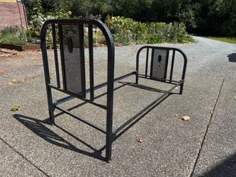 Antique powder coated bed