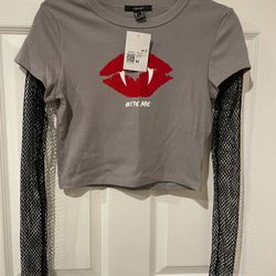 Bite Me Fishnet Long Sleeve