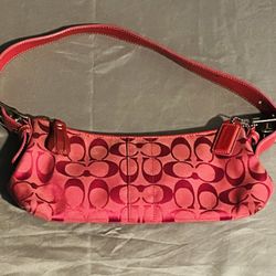 Pink Signature Coach Bag