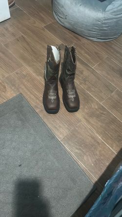Brown Leather Western Cowboy Boots