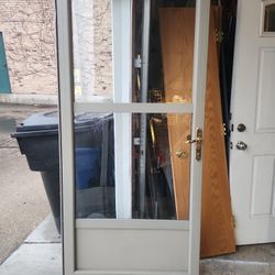 Storm Door 36x80 LH With The Screen 