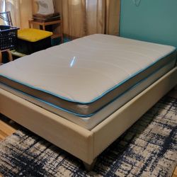 Linenspa 12 Inch Memory Foam and STEEL Spring Hybrid Mattress - Medium Plush Feel - Bed in a Box