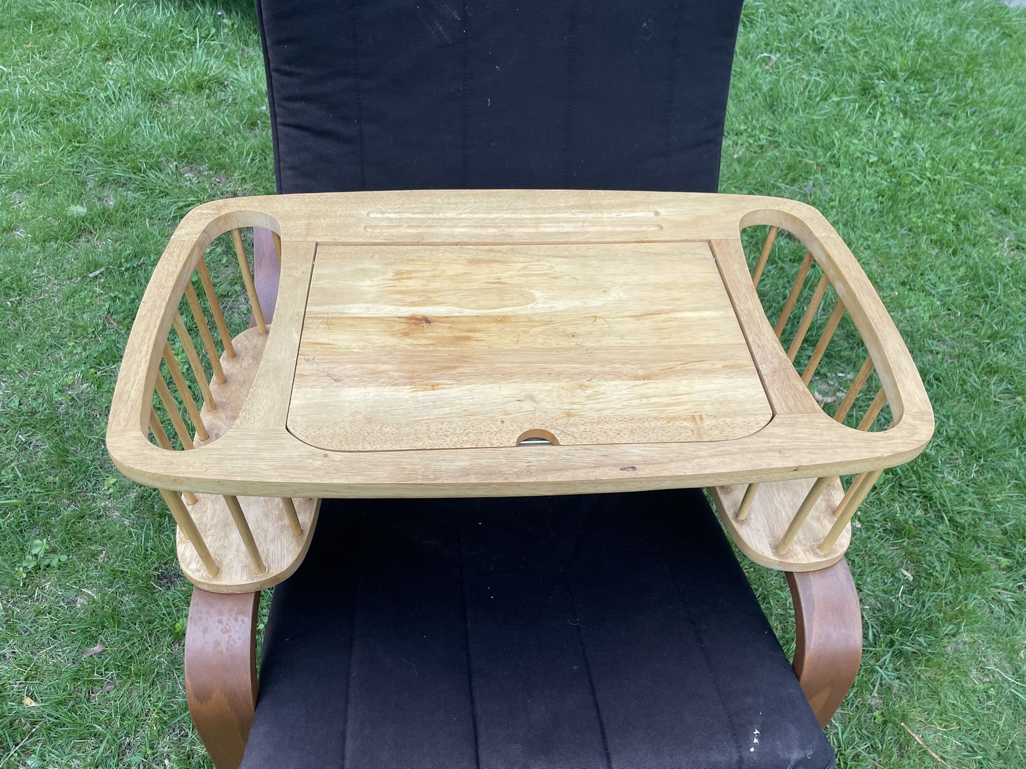 Wood Breakfast in Bed Serving Tray Reading Table