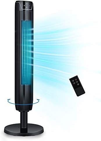 BRAND NEW IN UNOPENED BOX- Tower Fan, 42 Inch Portable Oscillating Quiet Cooling Fan with Remote Controlled, 3 Modes and Speed Settings, Built-in Time
