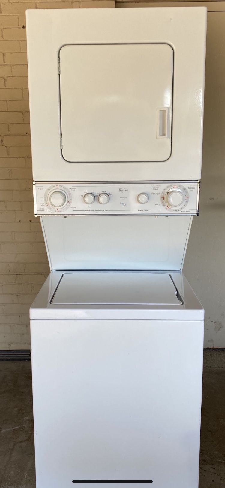 WHIRLPOOL 24” Stackable Washer & Dryer-WORKS GREAT!!!