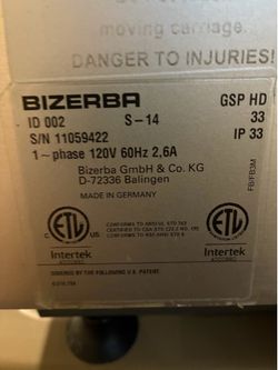 Bizerba GSP HD 13" Heavy-Duty  deli slicer