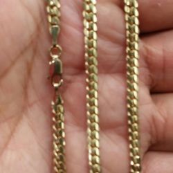 14K GOLD Cuban Link Chain 30.8 grams 26 inch long