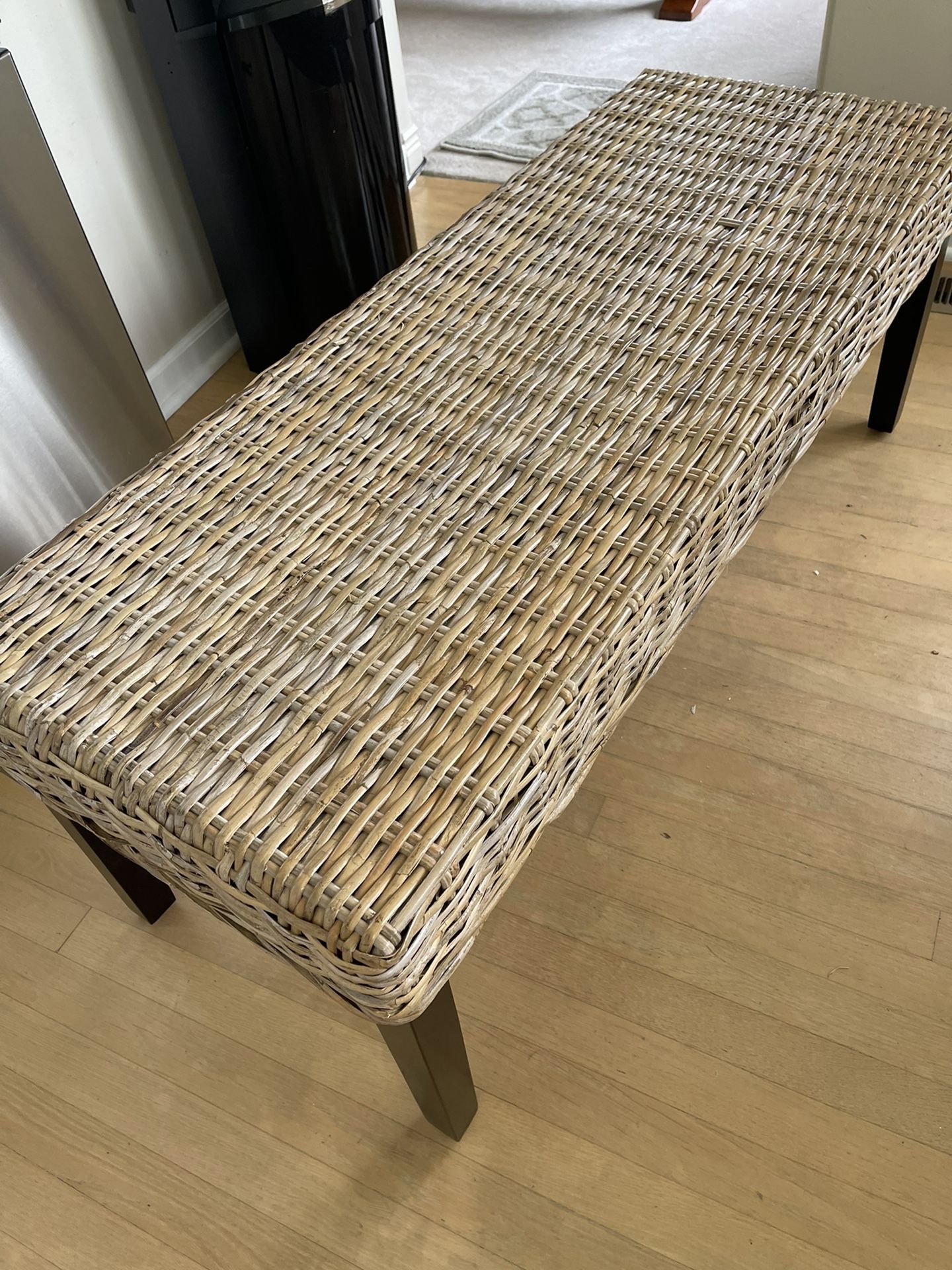 Pier One Wicker Bench 