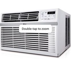 LG 10,000 BTU Window Air Conditioner, 115V, Cools 450 Sq.Ft. for Bedroom, Living Room, Apartment, Quiet Operation, Electronic Control with Remote, 3 C