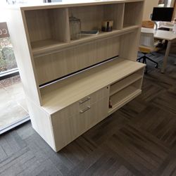 Storage Credenza With Hutch For Home/Office