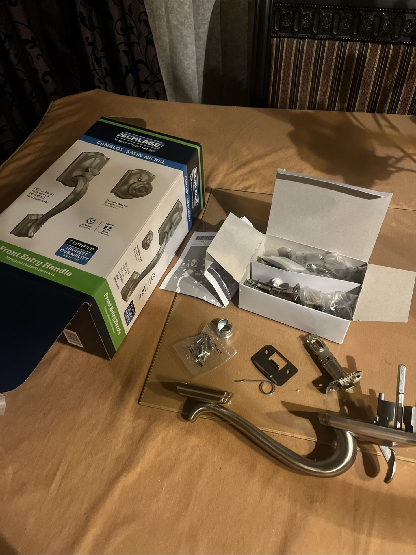 SCHLAGE Camelot Front Entry Door Handle(PARTS ONLY INCOMPLETE)2