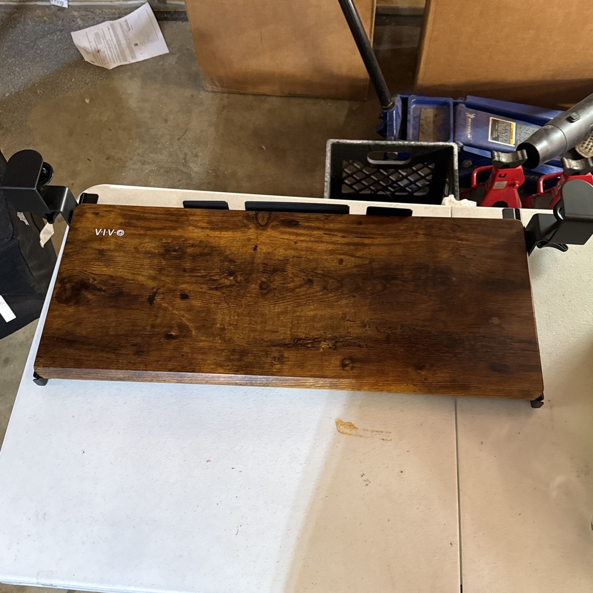 Slide Out Keyboard And Mouse Attachment For Desk