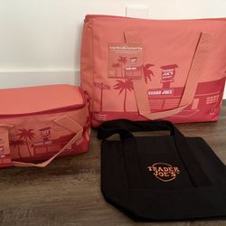 Trader Joe’s Mini And Large Insulated  Bags and Mini Canvas- $40 (Plantation)