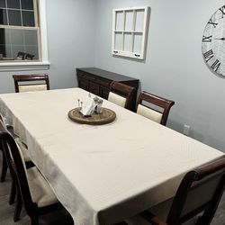 Dark Wood Dining Room Set
