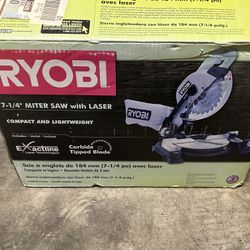 Ryobi 7-1/4 Miter Saw W/ Laser