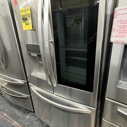 LG French Door Stainless Steel Instaview Fridge 26 Cubic Feet