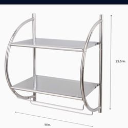 Chrome Bathroom Shelf