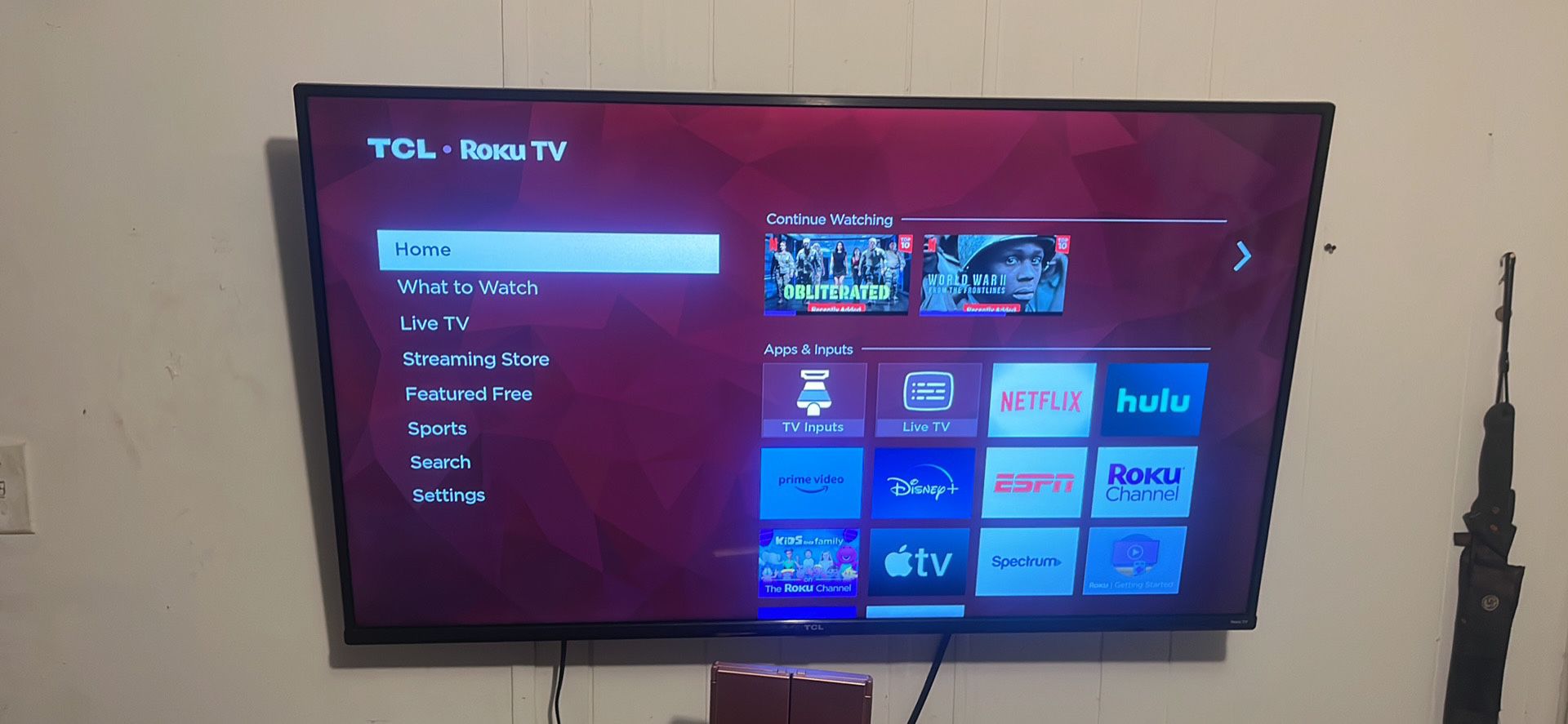 55 Inch TCL With Swivel Mount 
