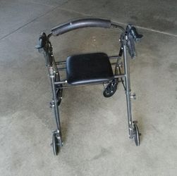 4-Wheel Rollator Walker with Seat