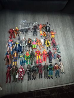 Large Lot of Mixed Action Figures