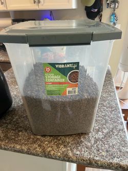 25 lb dog food storage bin