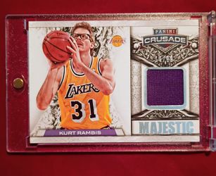 2014 14/99 Kurt Rambis Panini Crusade Jersey Patch Card 