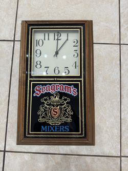 Seagrams Bar Clock