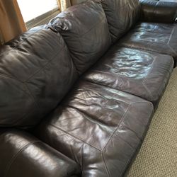 Nice leather couch