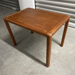Mid Century Modern Danish Teak Side Table Located By The Miami Design District