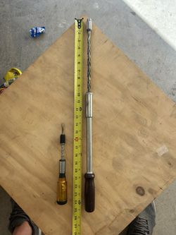 Stanley "Yankee" Spiral Ratchet Screwdriver No. 131A + 10" Spiral Ratchet Screwdriver